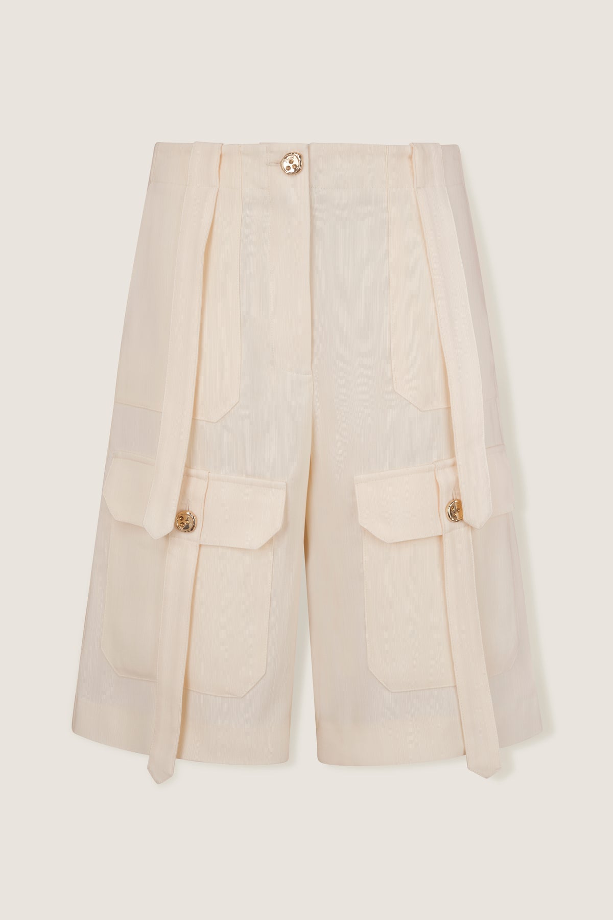 Bermuda shorts with patch pockets