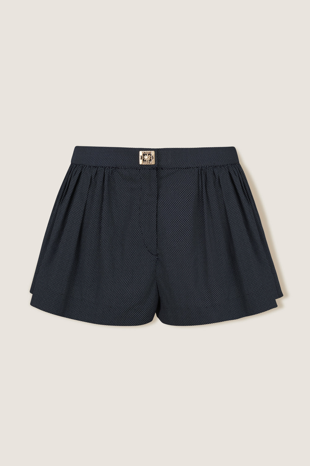 Short court à fronces