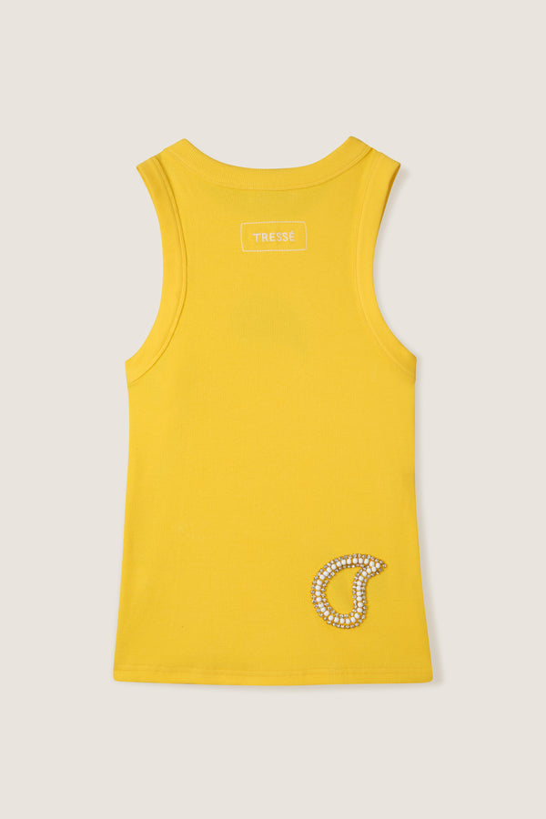 Top à strass brodés