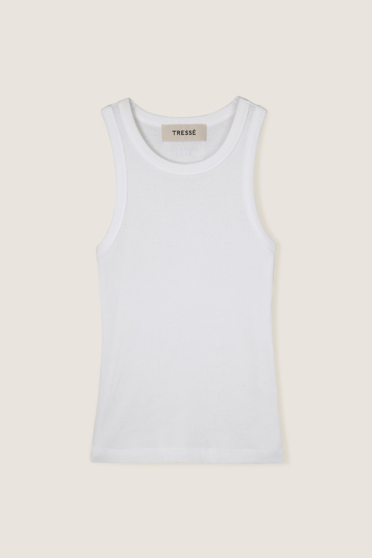 White embroidered tank top