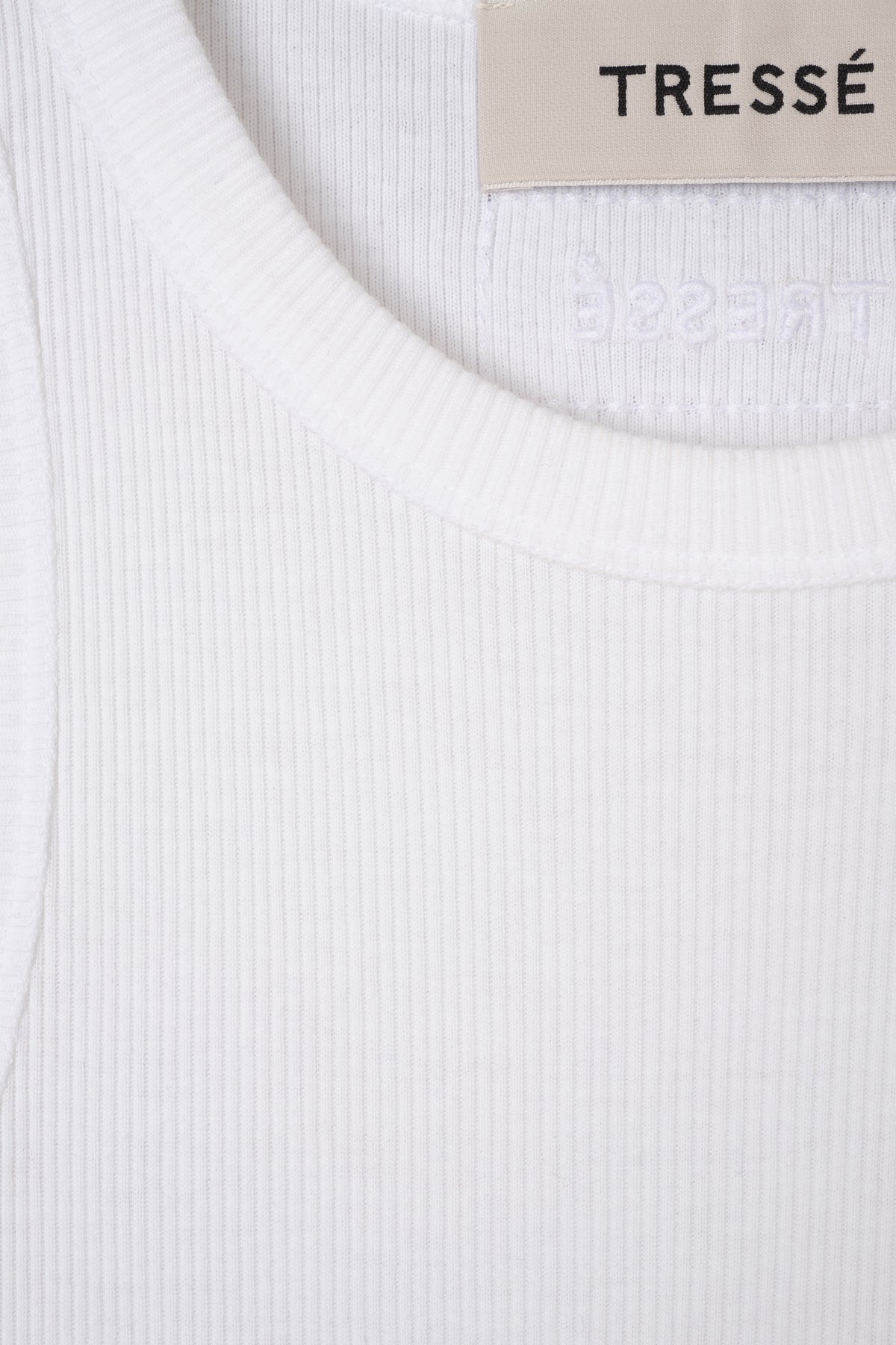 White embroidered tank top