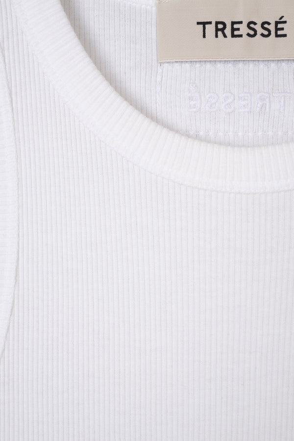 Débardeur blanc à broderie