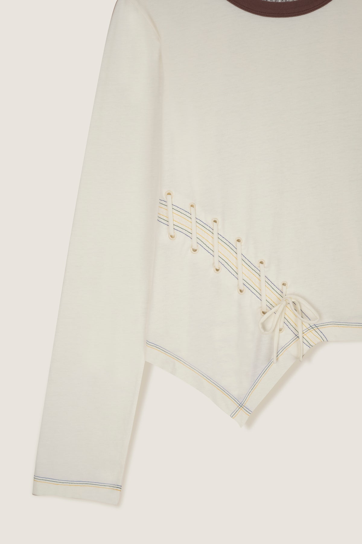 T-shirt à laçage