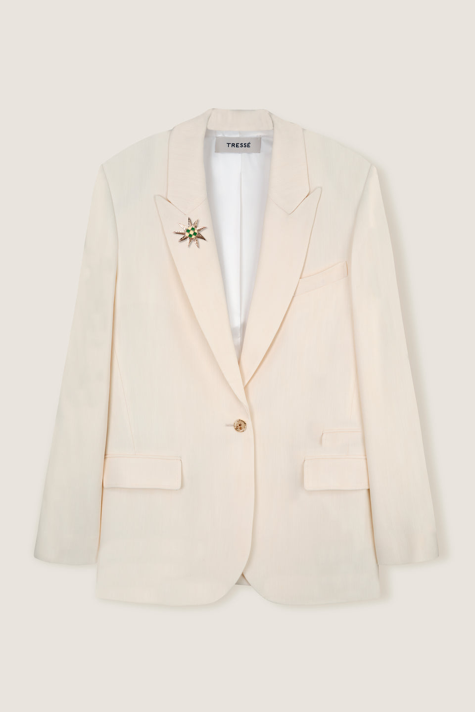 Veste tailleur à broche soleil