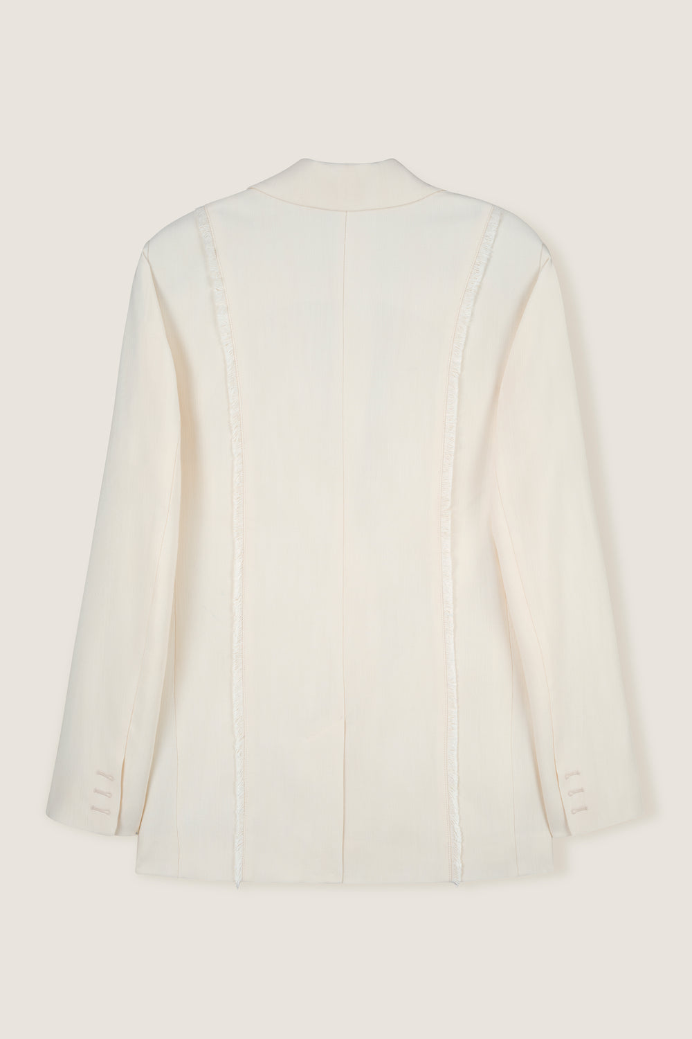 Tailored jacket with palm brooch