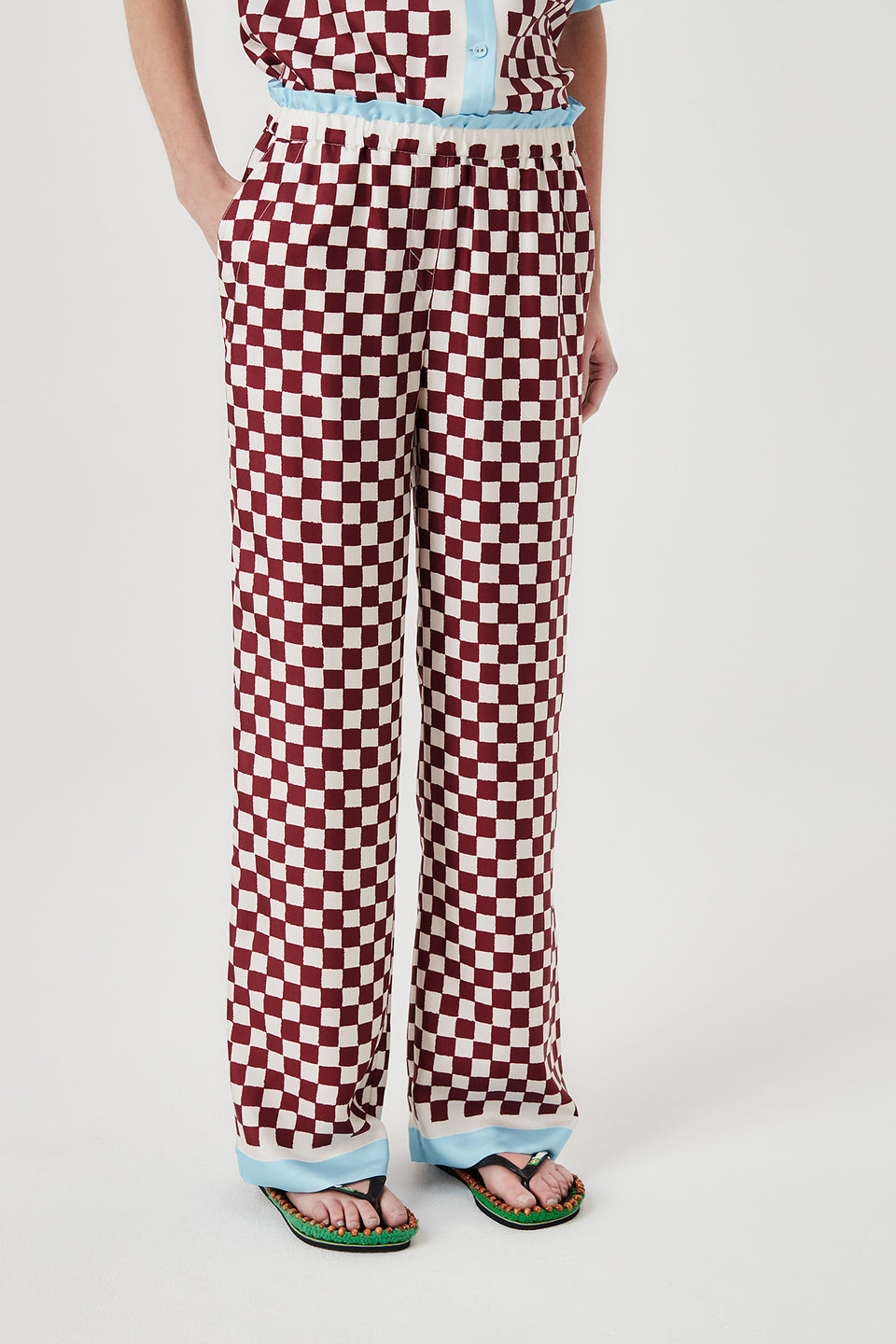 Pantalon en soie
