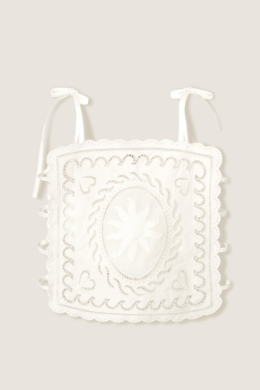Top en broderie anglaise