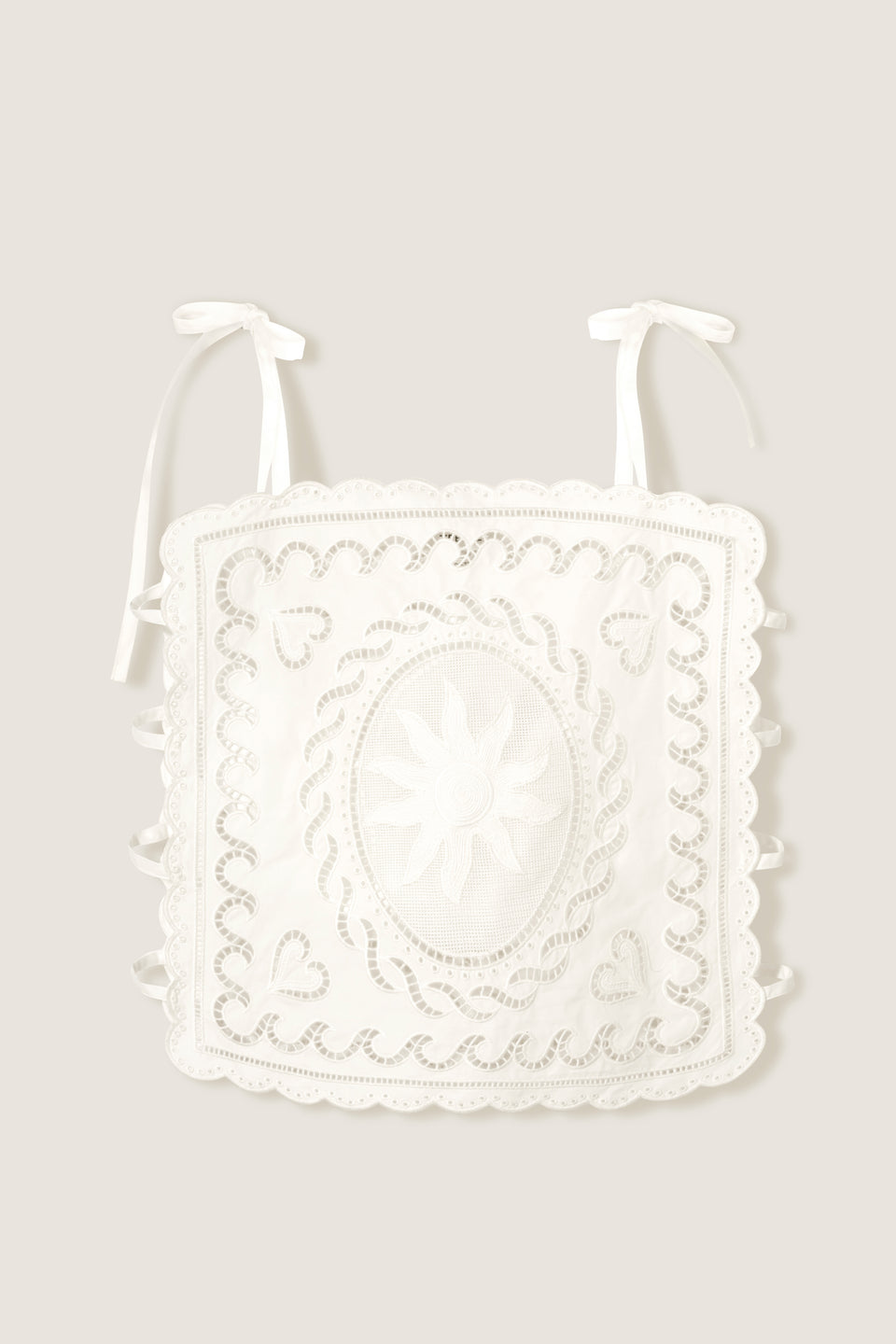 Top en broderie anglaise