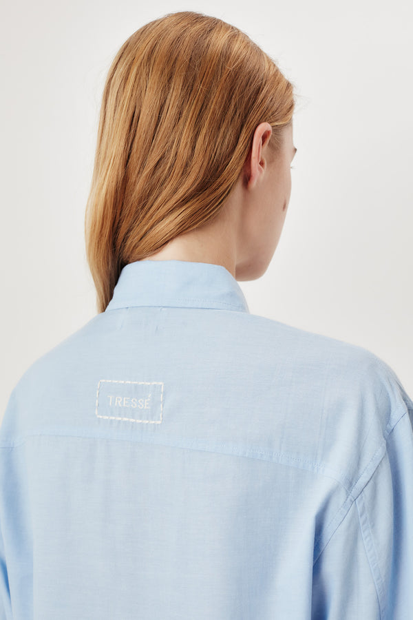 Chemise à soleil en strass brodés