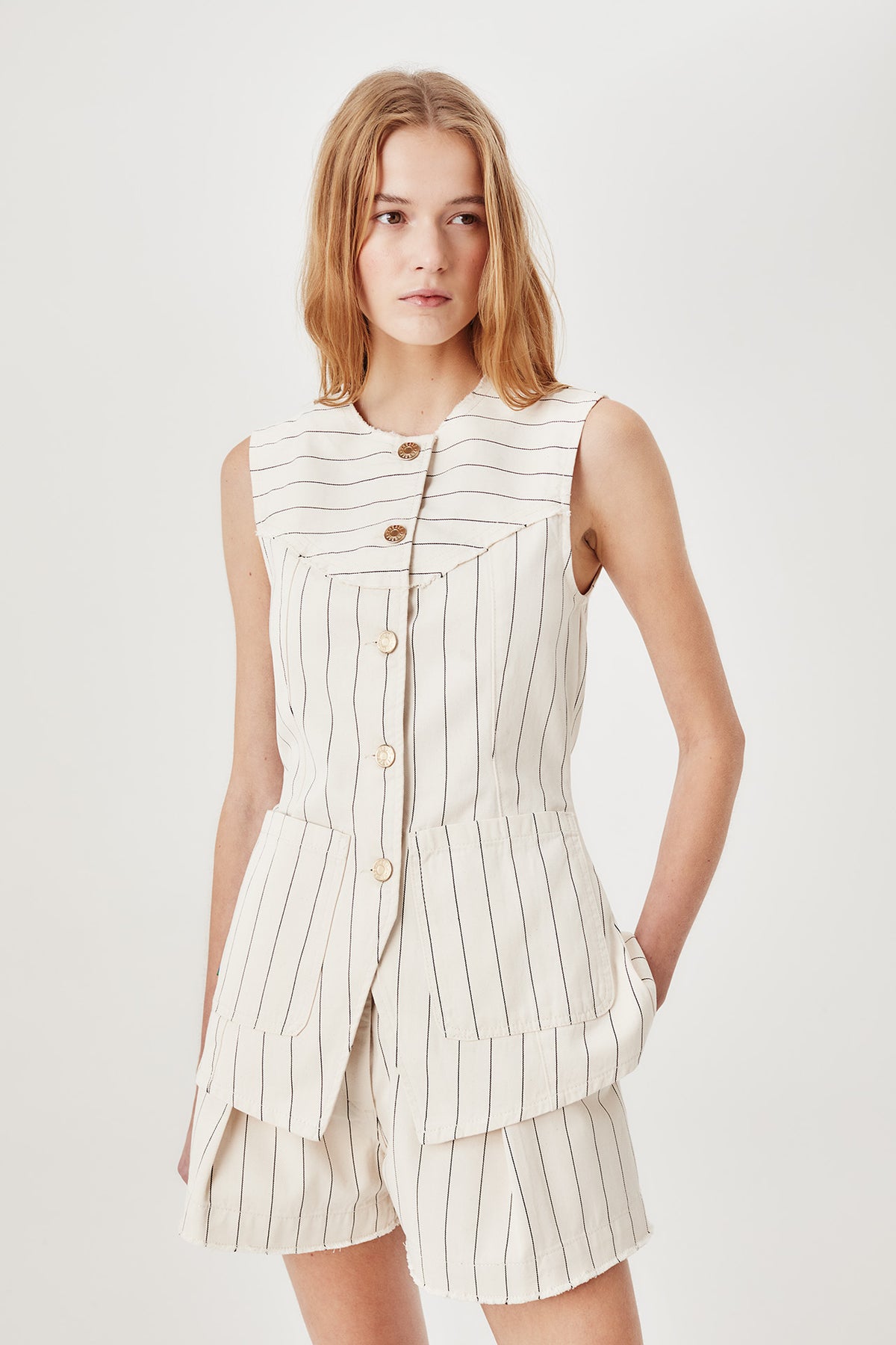 Gestreifter Blazer