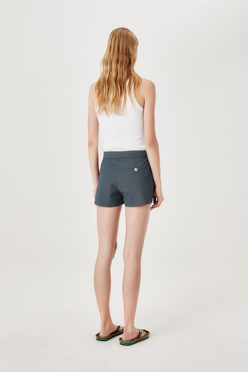 Short court à fronces