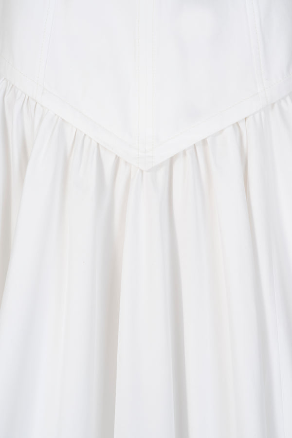 Jupe longue en popeline