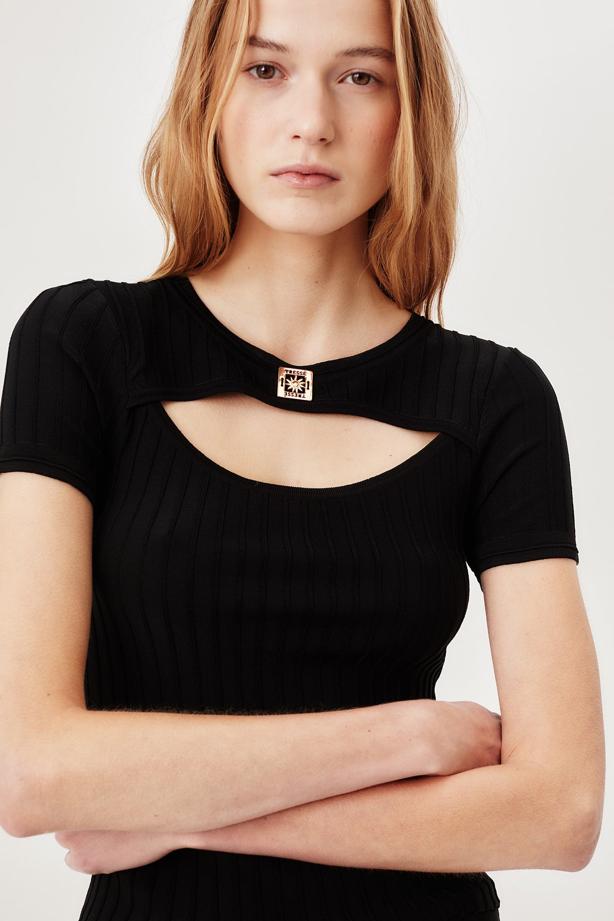 Top en maille ajusté