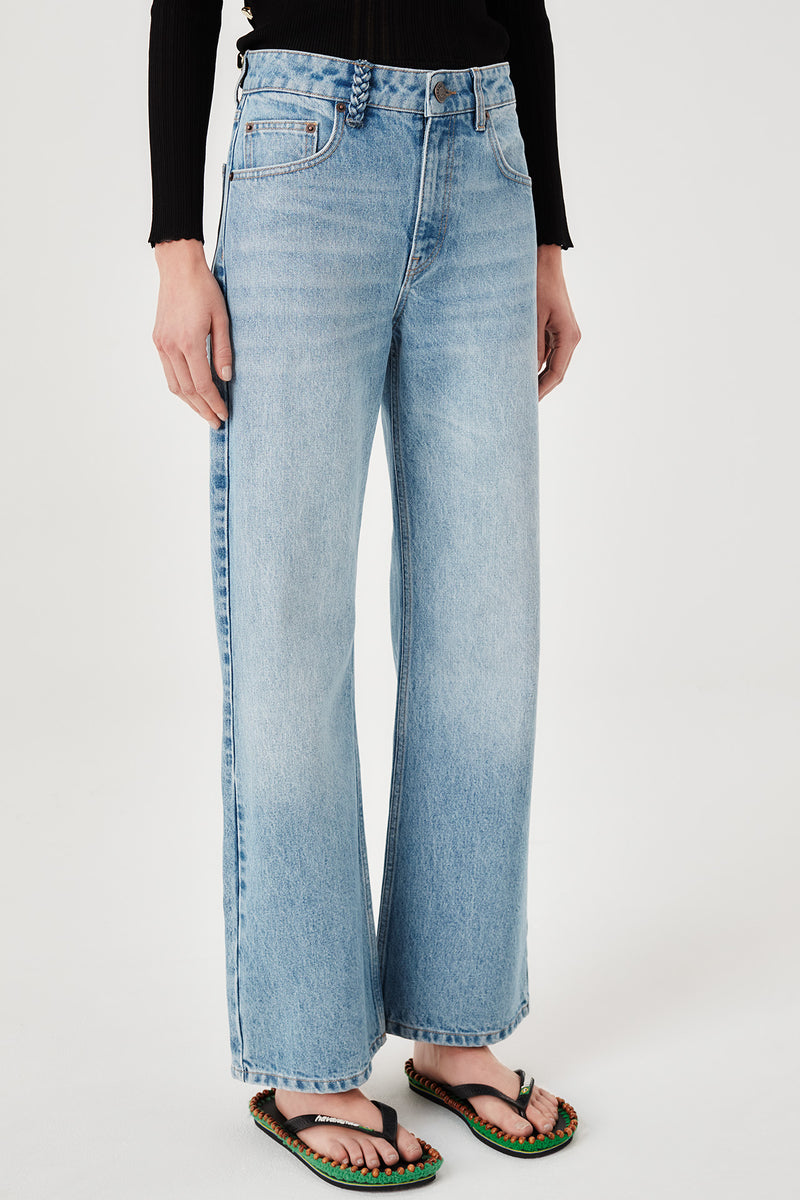 Straight leg denim