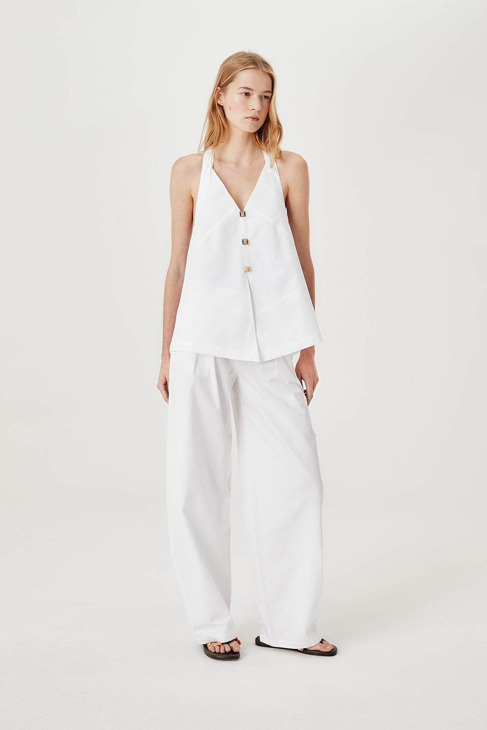 Pantalon ballon en popeline