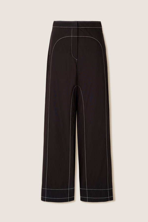 Pantalon à surpiqûres contrastées