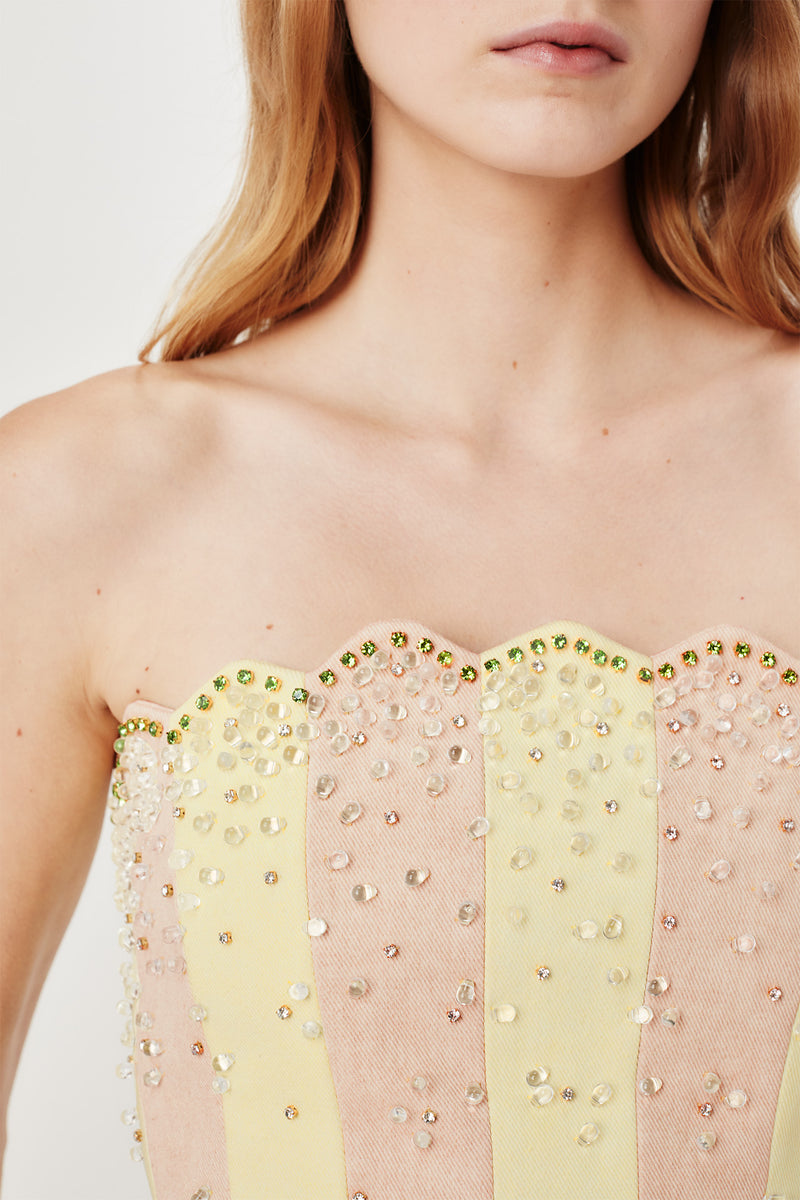 Tie-on bustier
