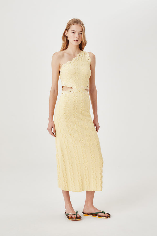 Robe longue en maille