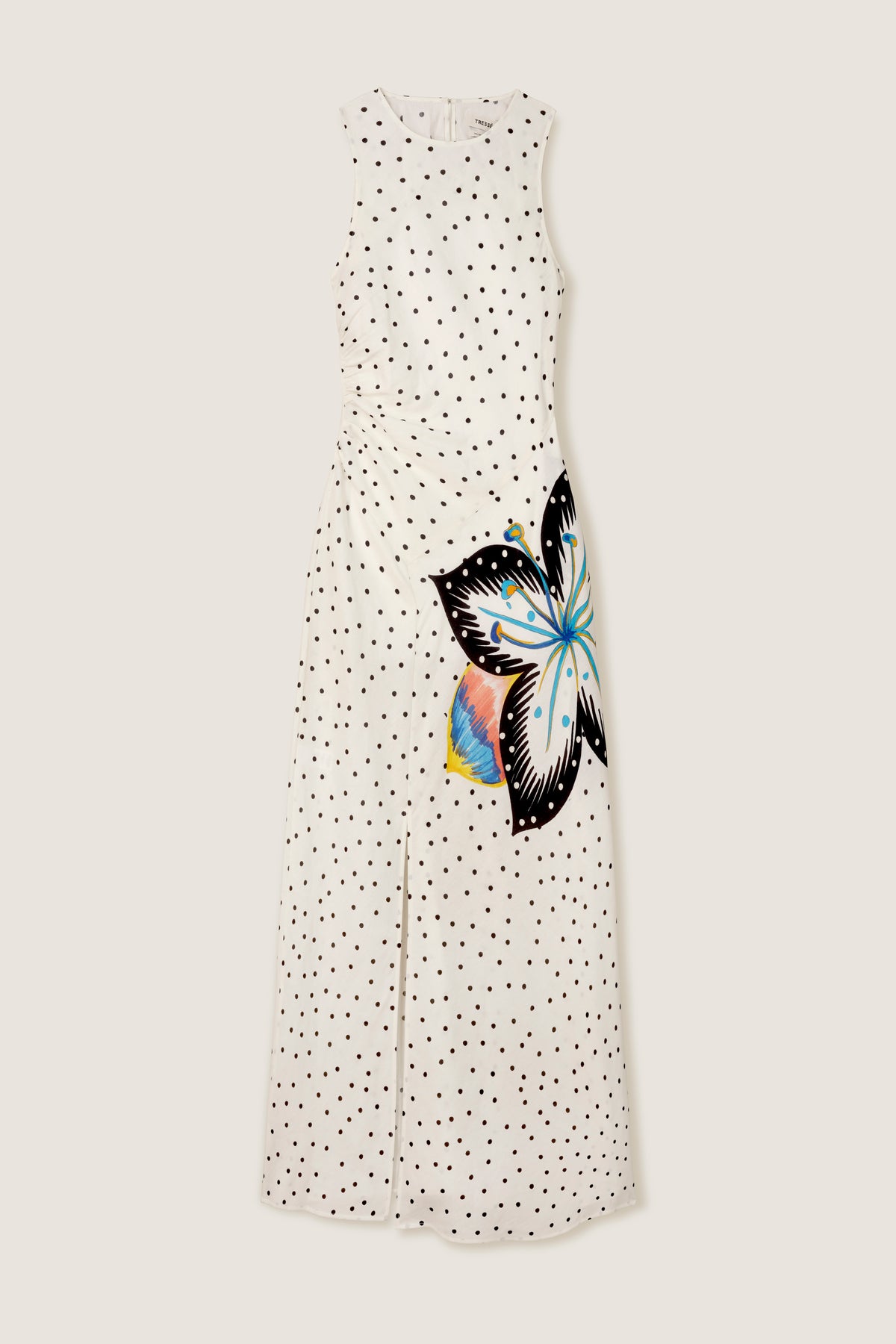 Polka dot maxi dress
