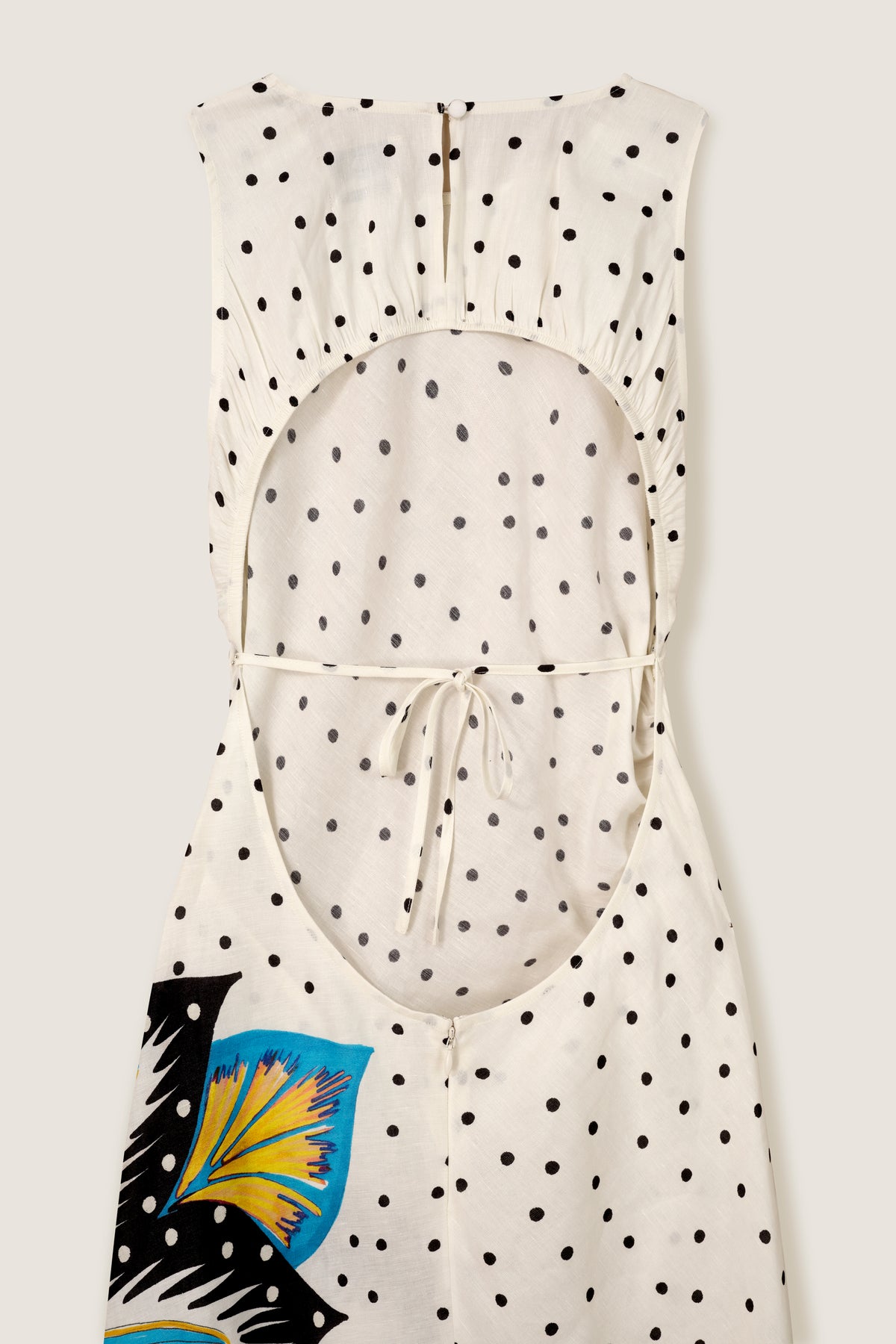 Polka dot maxi dress