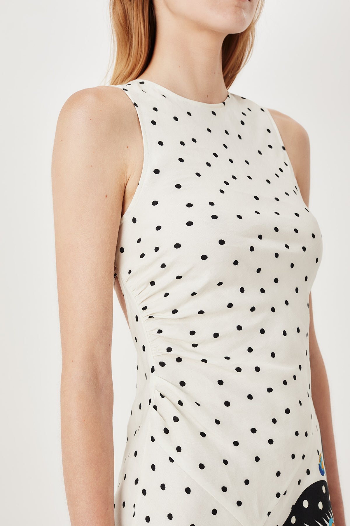 Polka dot maxi dress