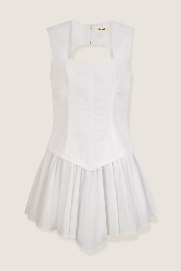 Robe à volants dos nu