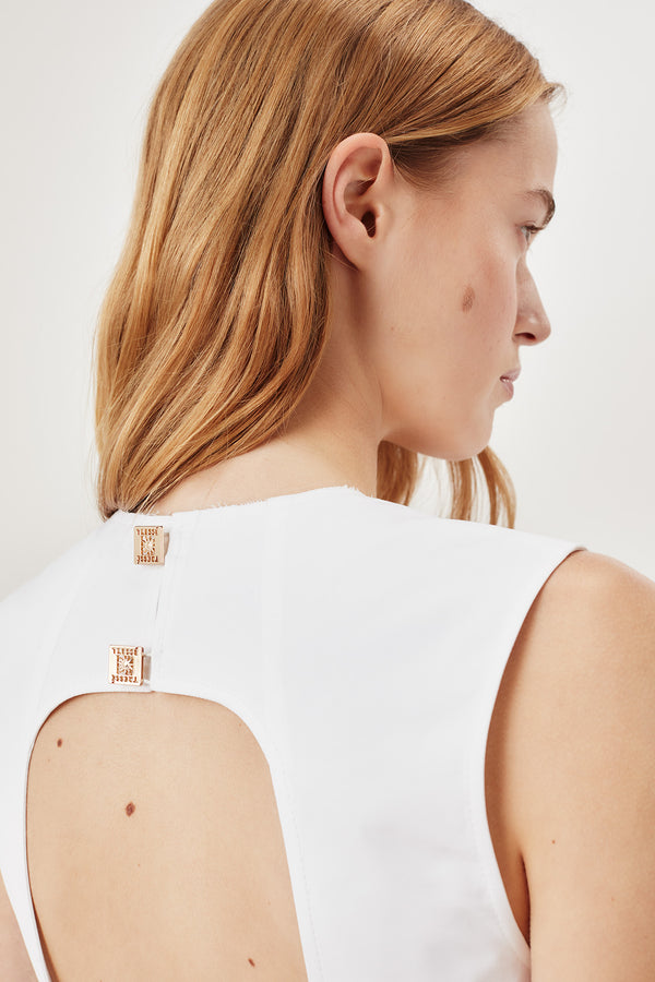 Robe à volants dos nu