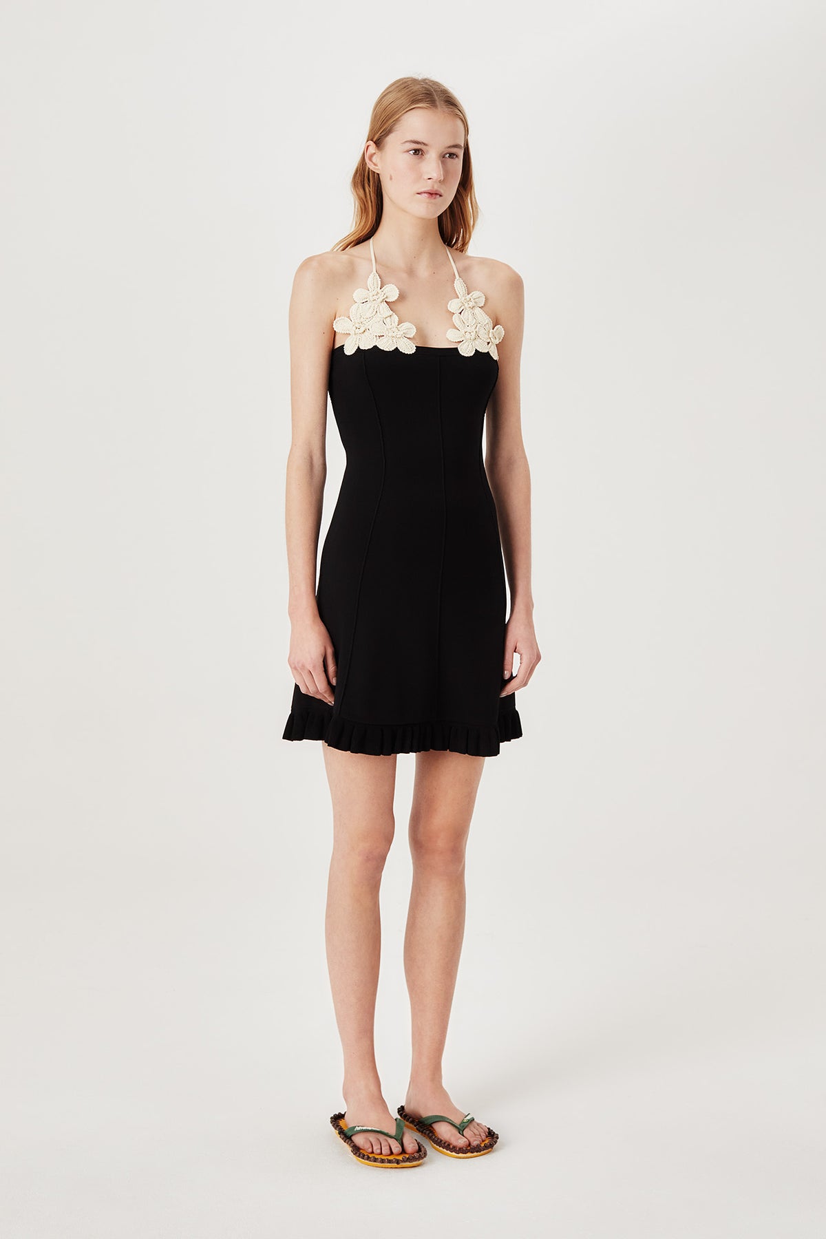 Robe en maille à nouer