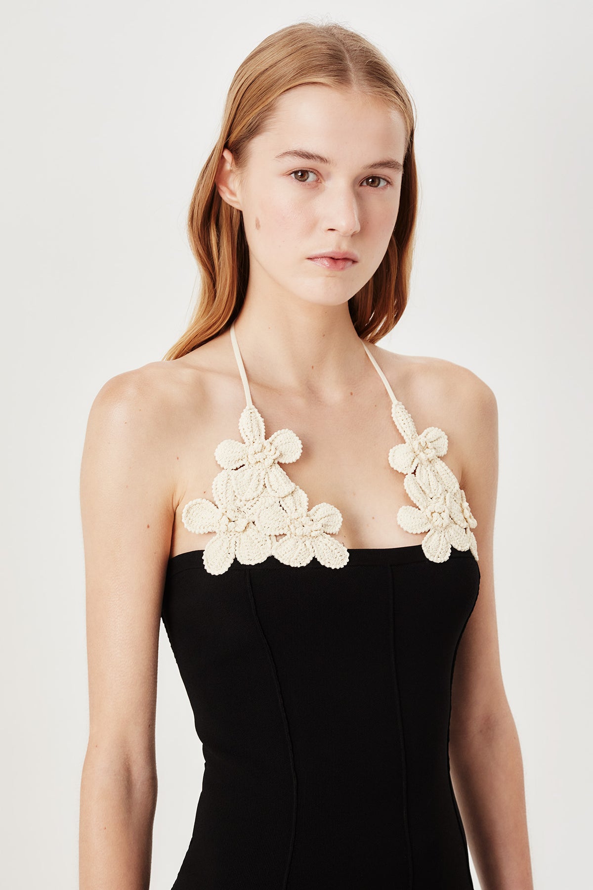 Robe en maille à nouer