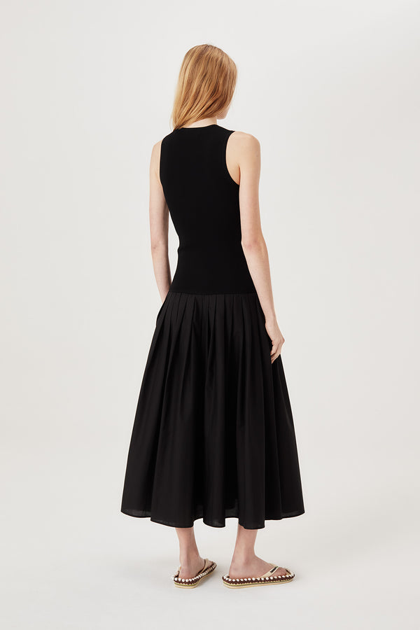 Robe longue bi matière