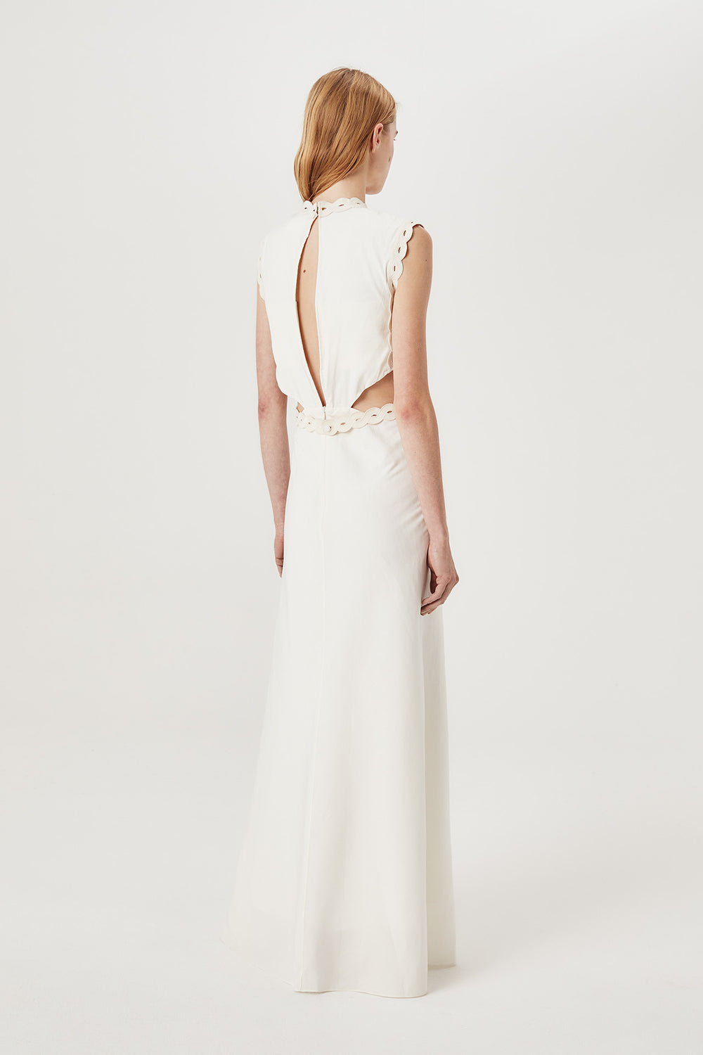 Robe longue à plastron