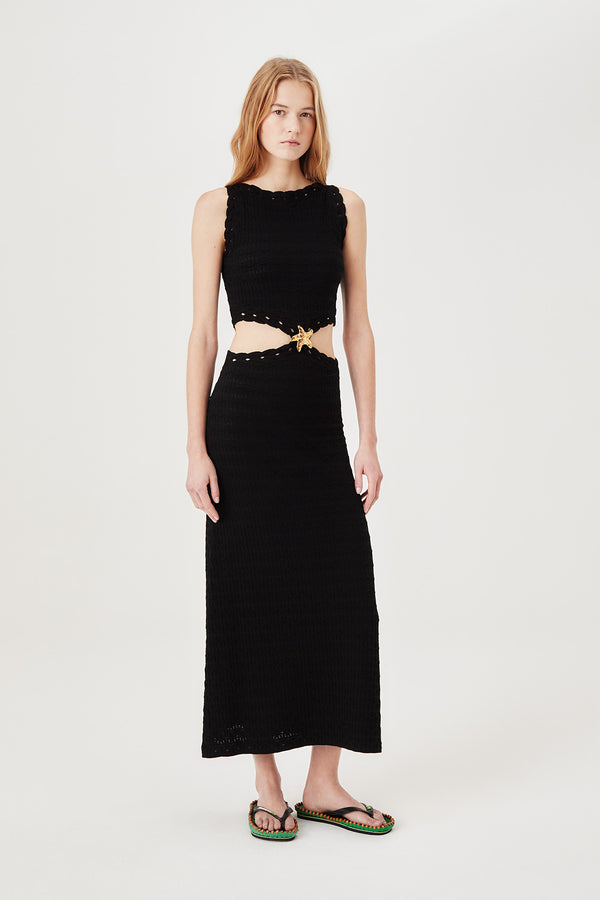 Long dress with gold star