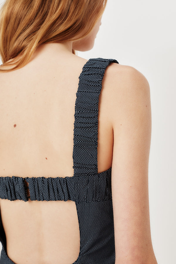 Polka dot short dress