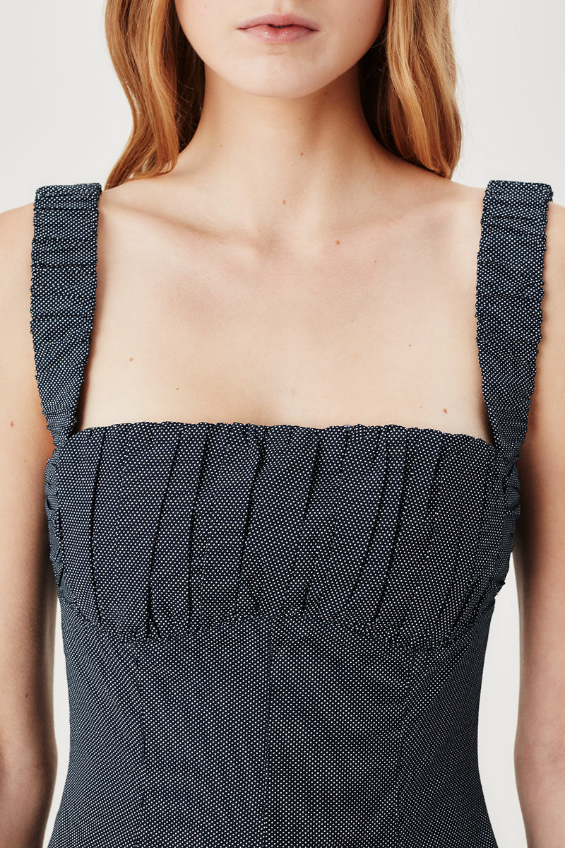 Polka dot short dress