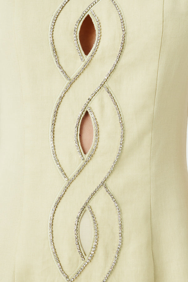 Robe courte à tresse