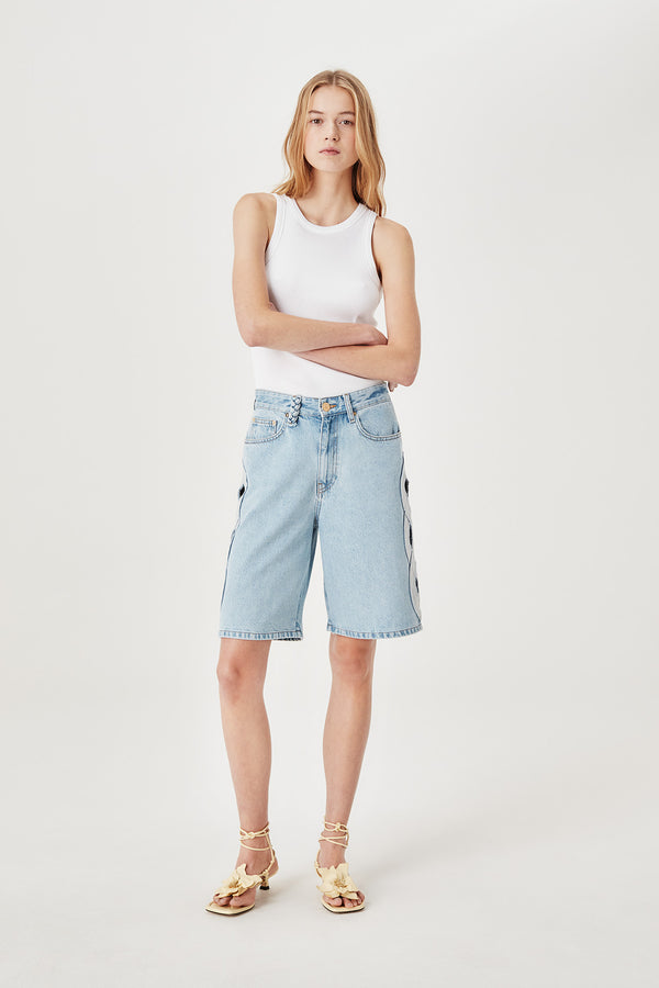 Bermuda à tresses ajourées