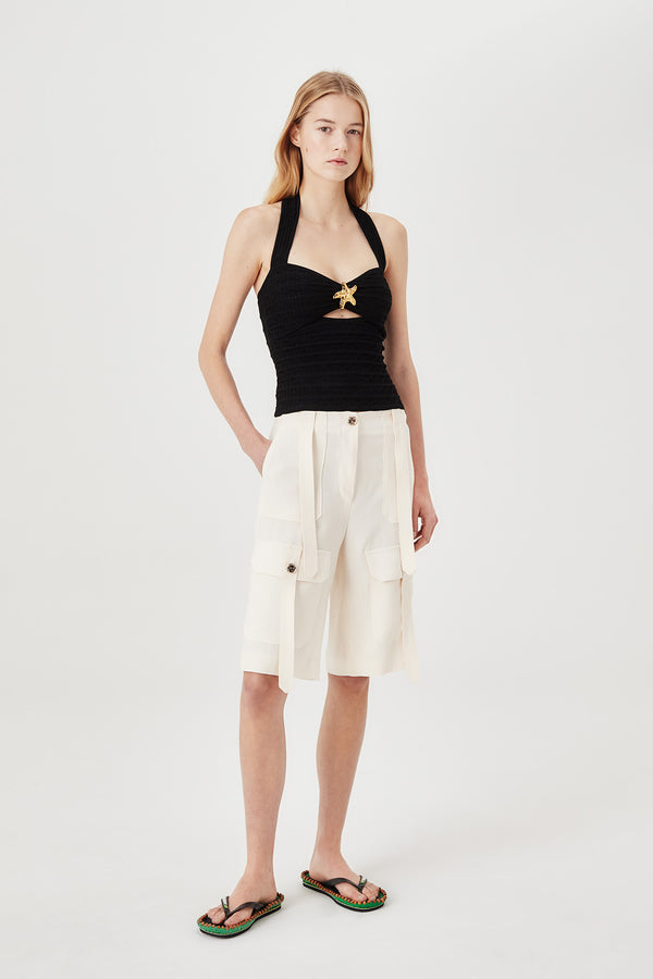 Bermuda shorts with patch pockets