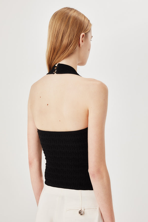 halter knit top