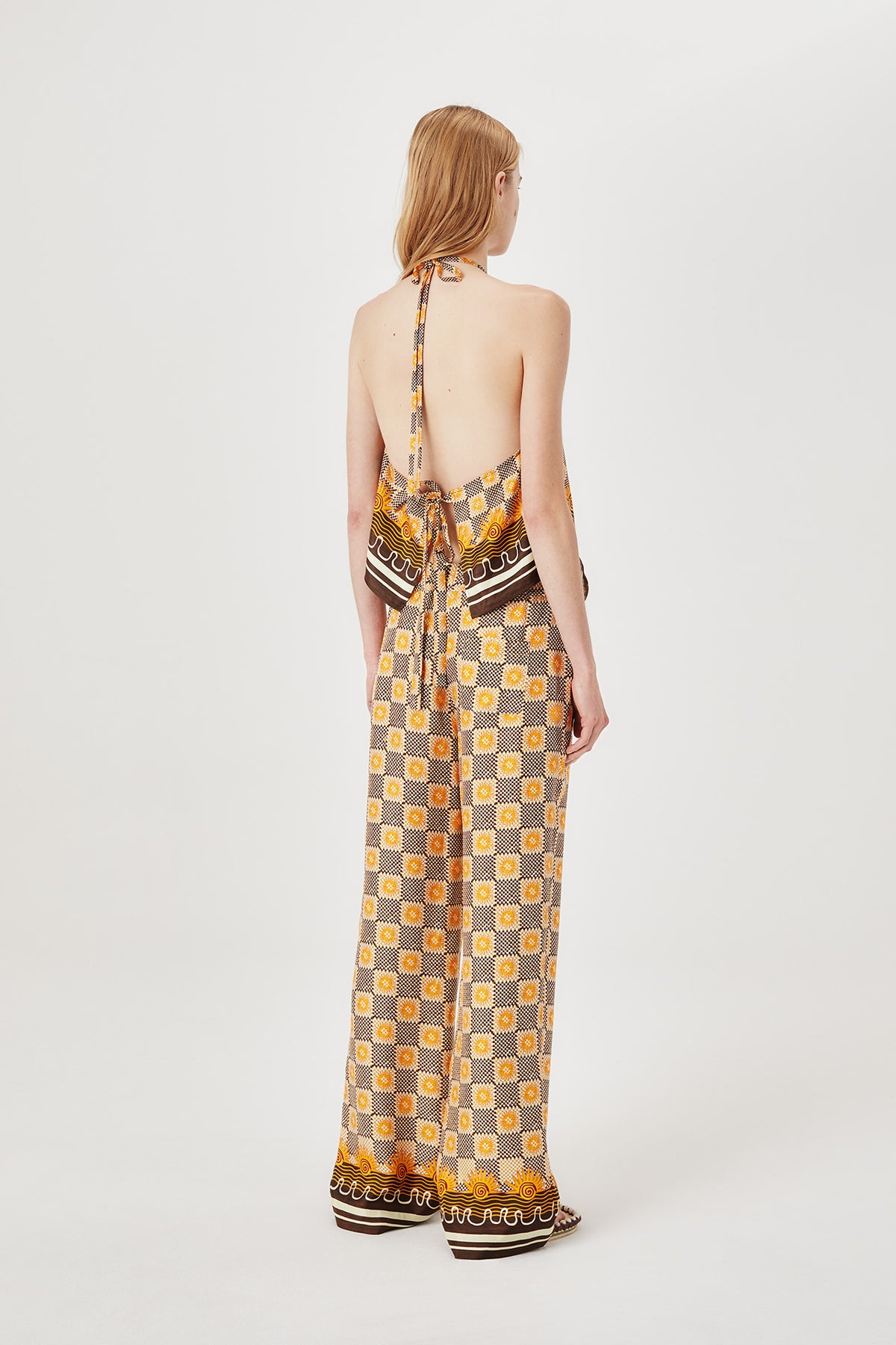 Silk trousers