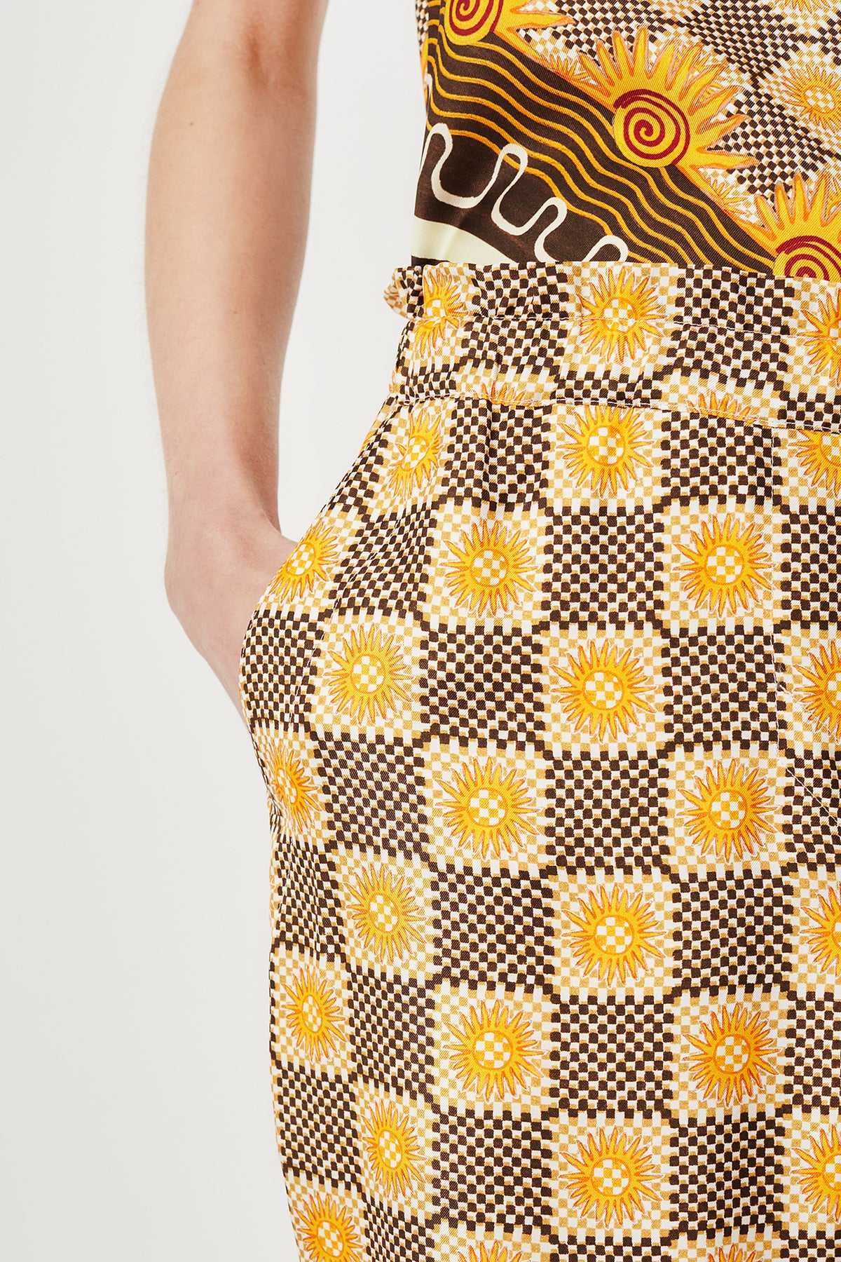 Silk trousers