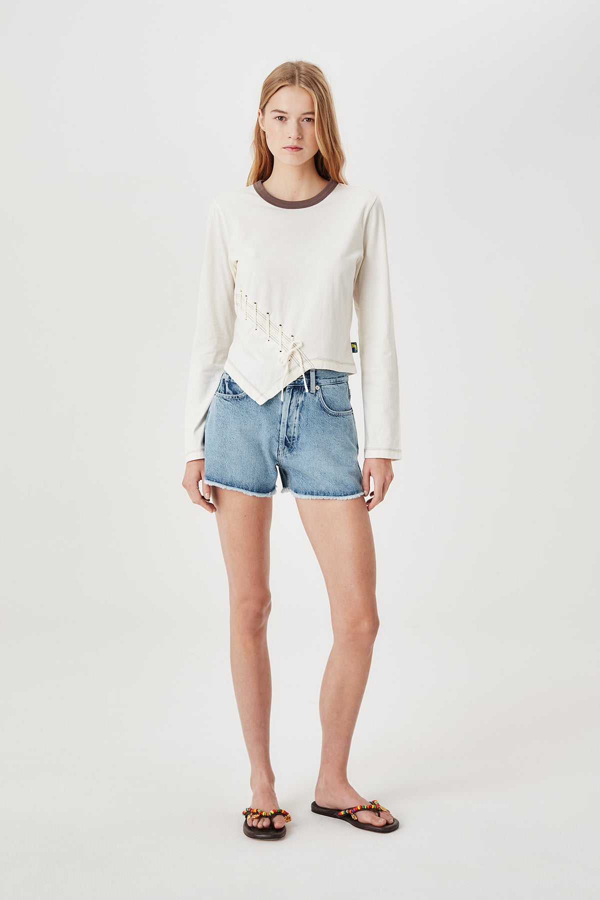 T-shirt à laçage