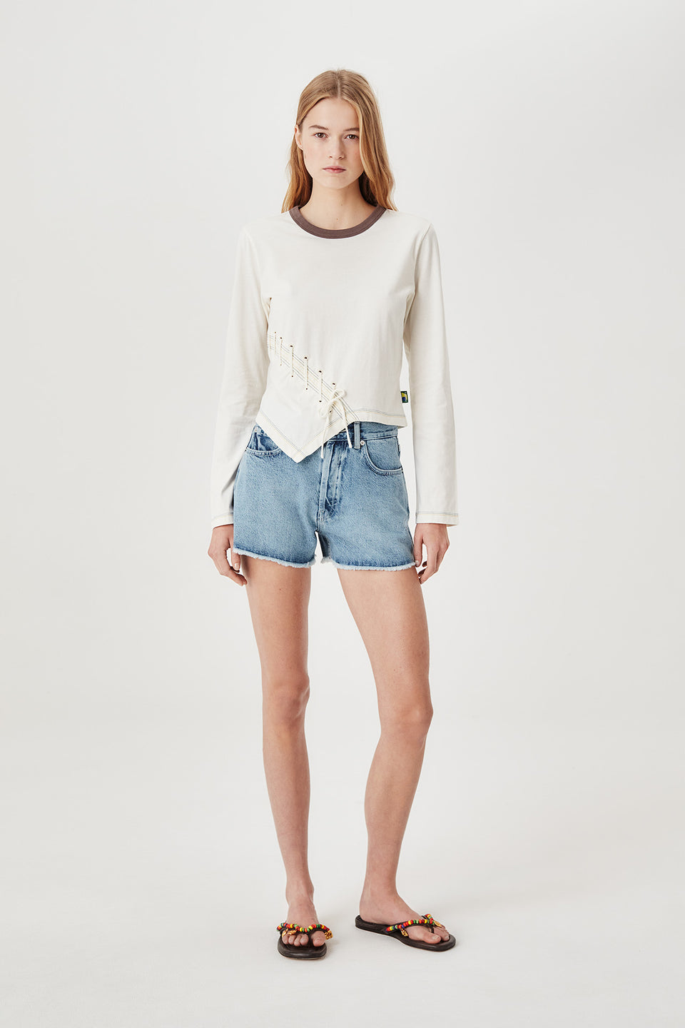 T-shirt à laçage