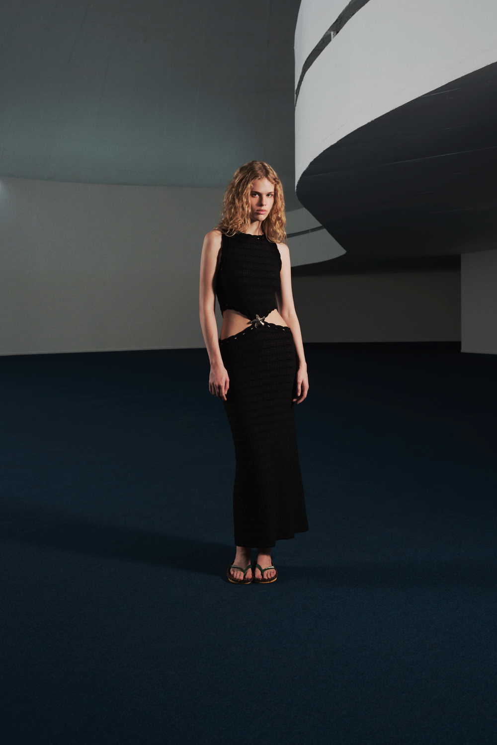 Long dress with gold star