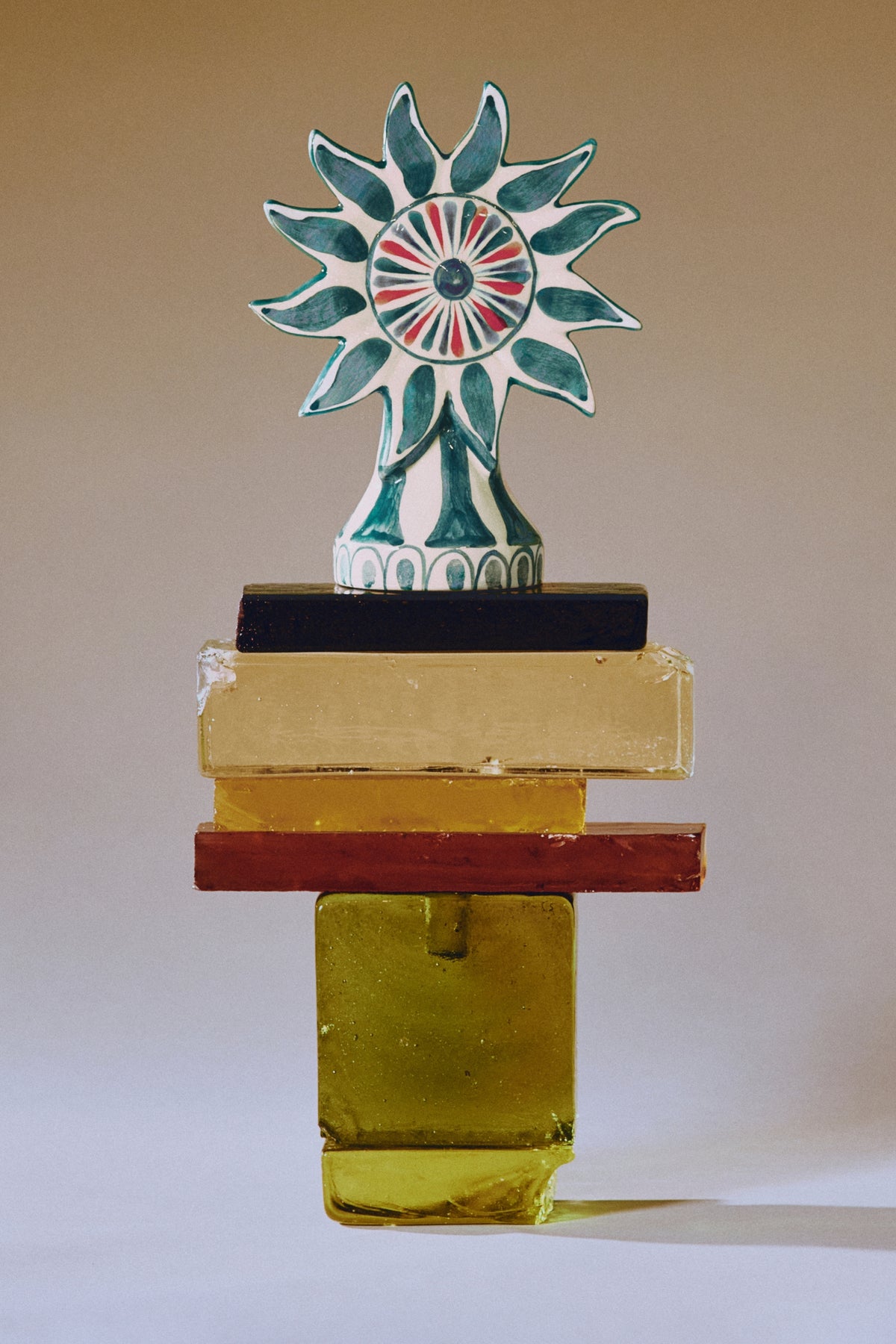 Portacandele a forma di sole
