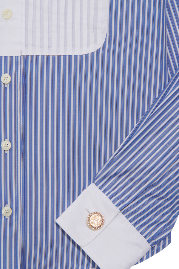 Striped bib shirt