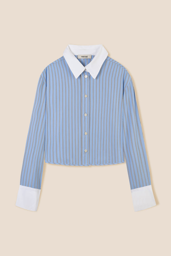 Short shirt with tie