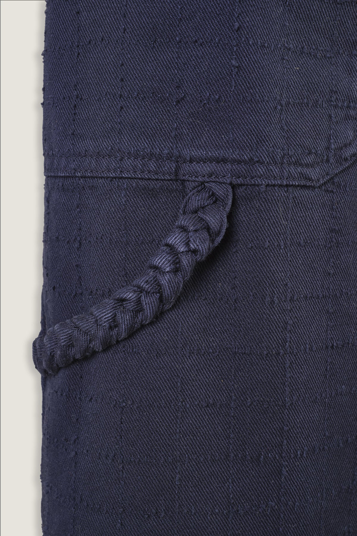 Textured denim