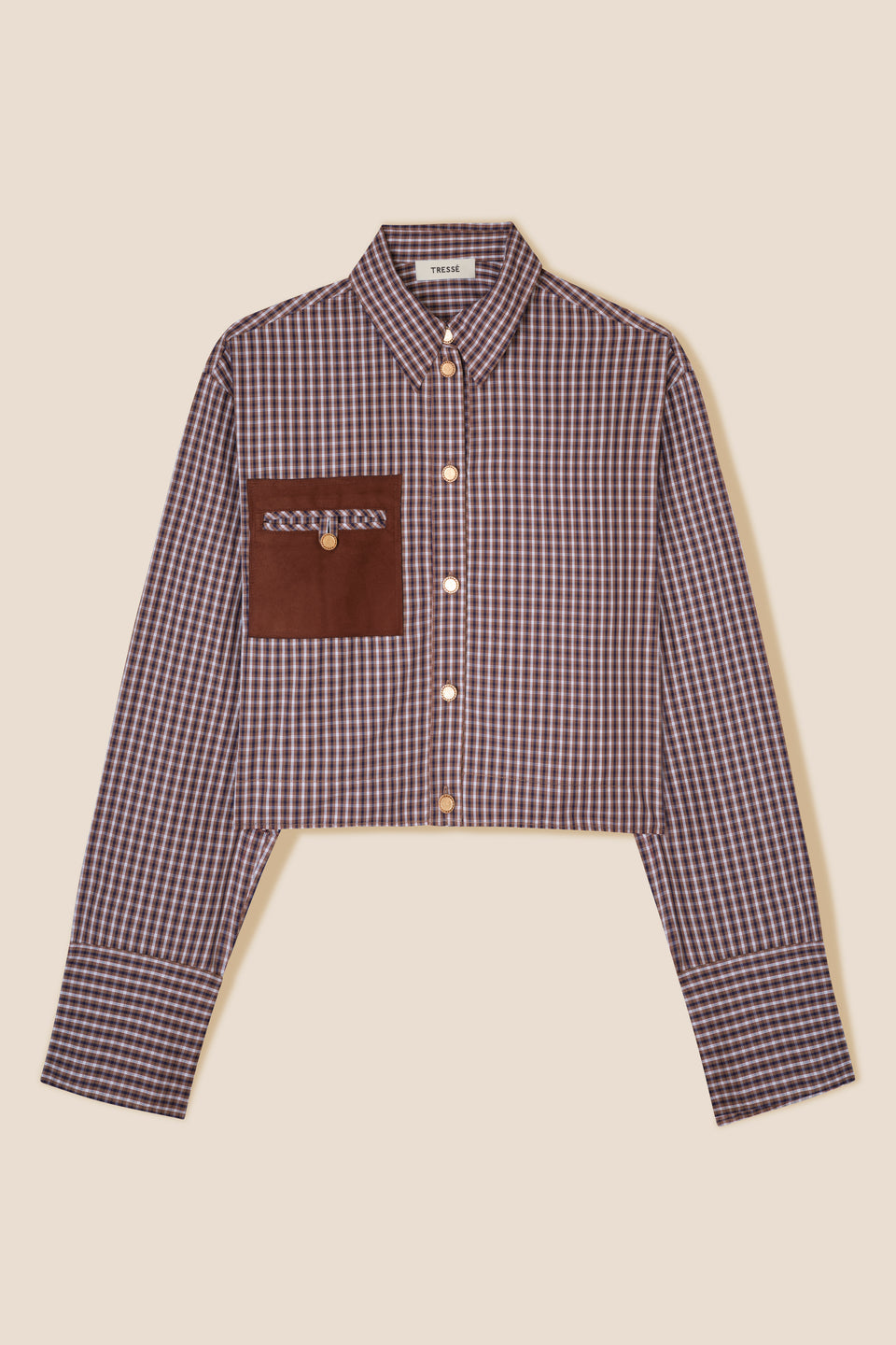 Chemise à poche en nubuck