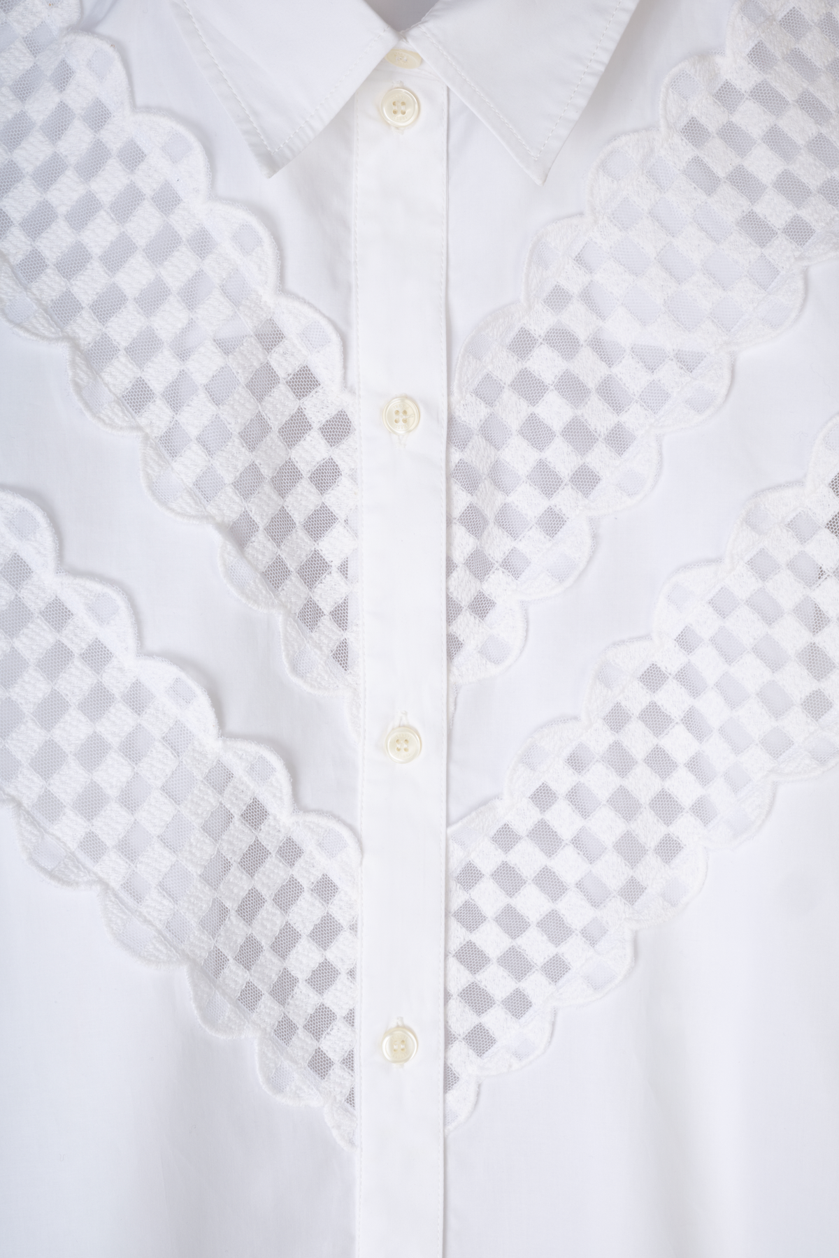 Chemise à ruban dentelle