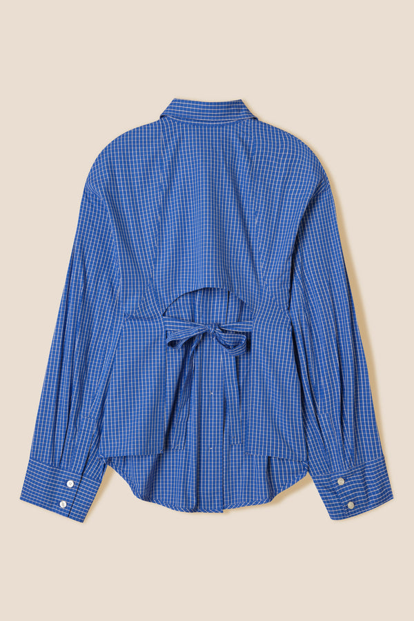 Backless shirt